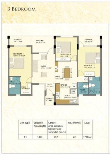 Mahindra Iris Court Floor Plan