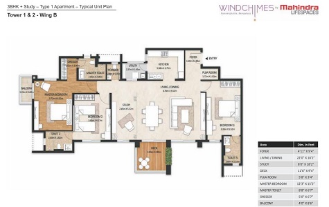 Mahindra Windchimes Floor Plan