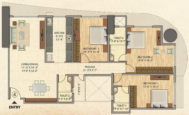 Omkar Veda Exclusive Floor Plan