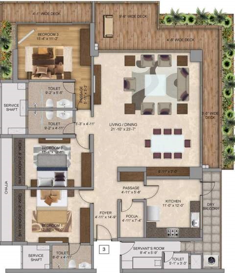 The Wadhwa The Address Floor Plan