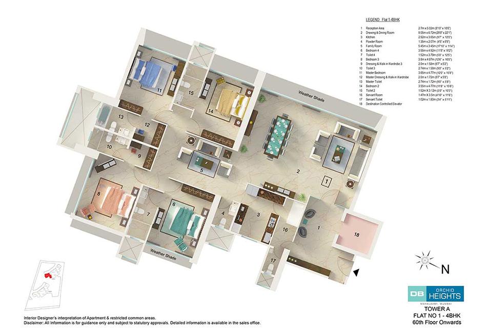 DB Orchid Heights Floor Plan