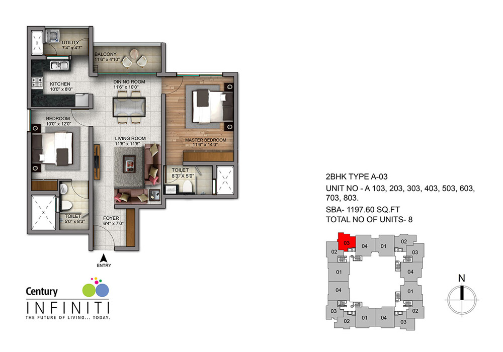 Century Infiniti Floor Plan