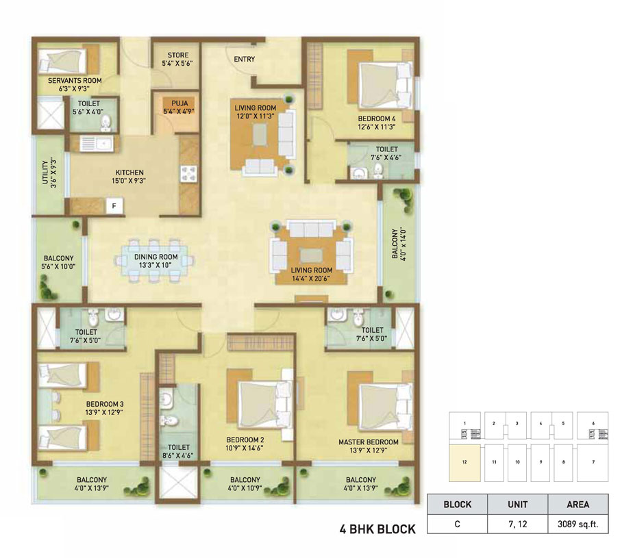 Indiabulls Centrum Floor Plan