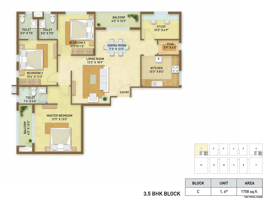 Indiabulls Centrum Floor Plan