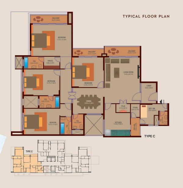 Pacifica Hamilton Tower Floor Plan