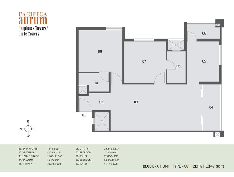 Pacifica Aurum Floor Plan