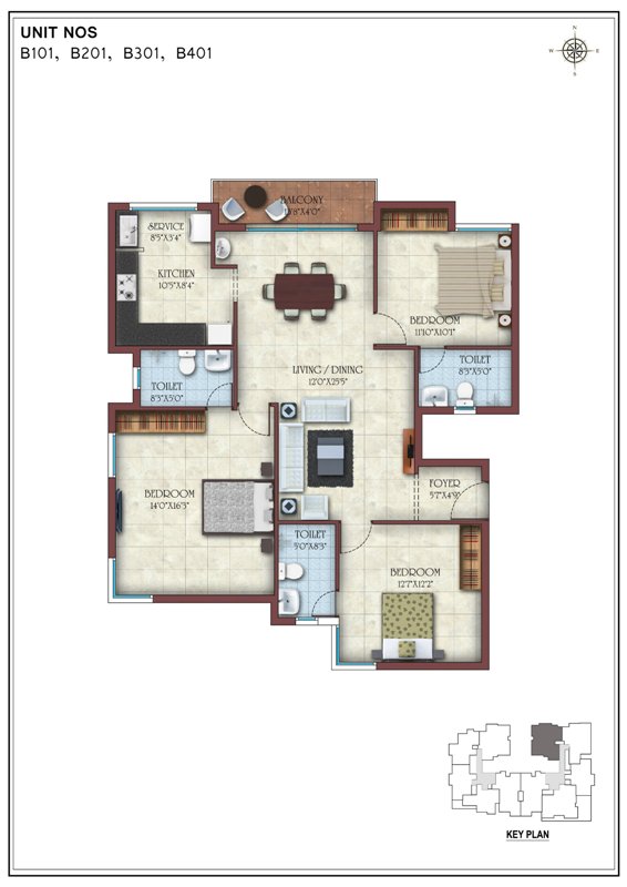 Casa Grande Ritz Floor Plan