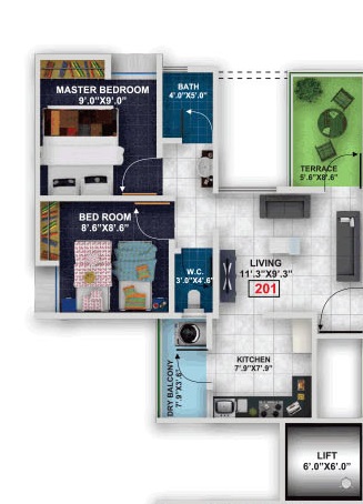 Mantra Residency Floor Plan