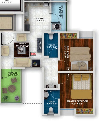 Mantra Residency Floor Plan
