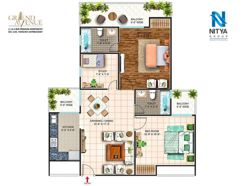 Nitya Grand Avenue Floor Plan