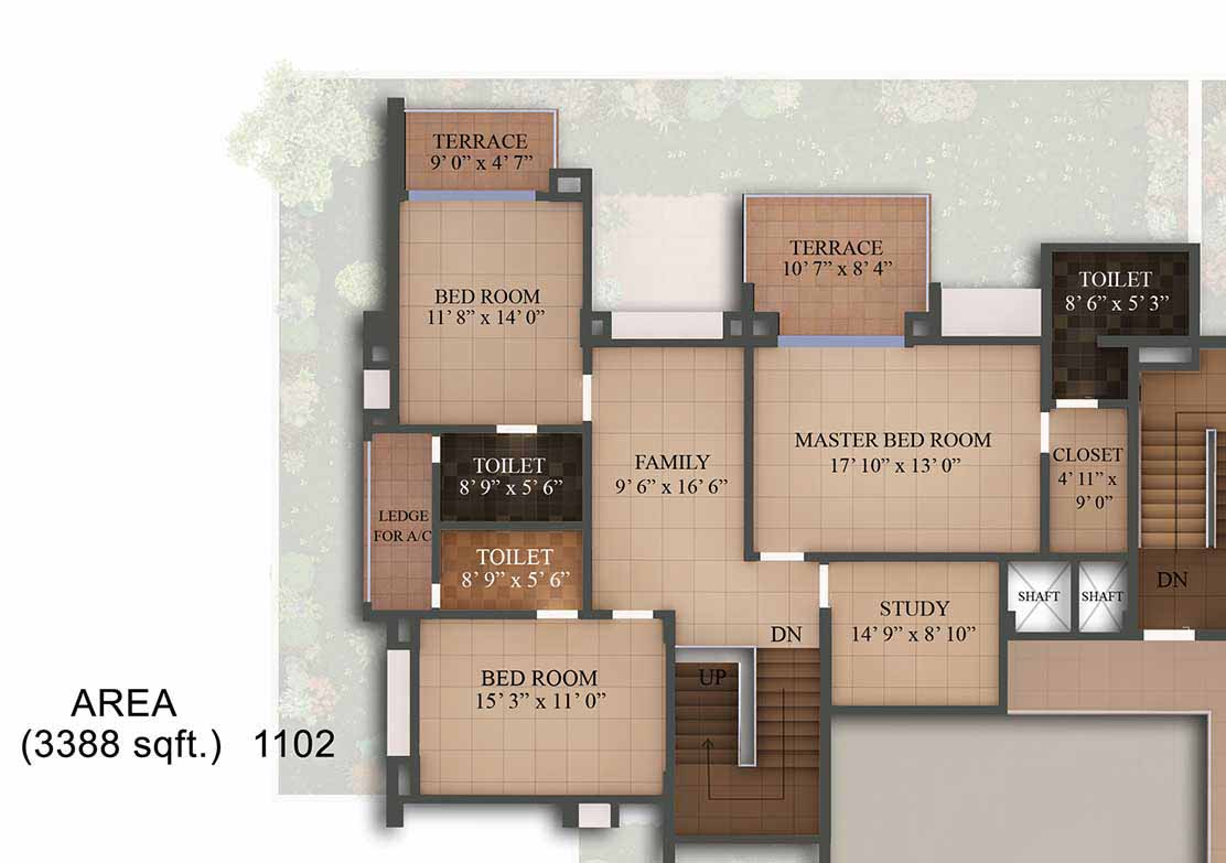 Shapoorji SP Residency Floor Plan