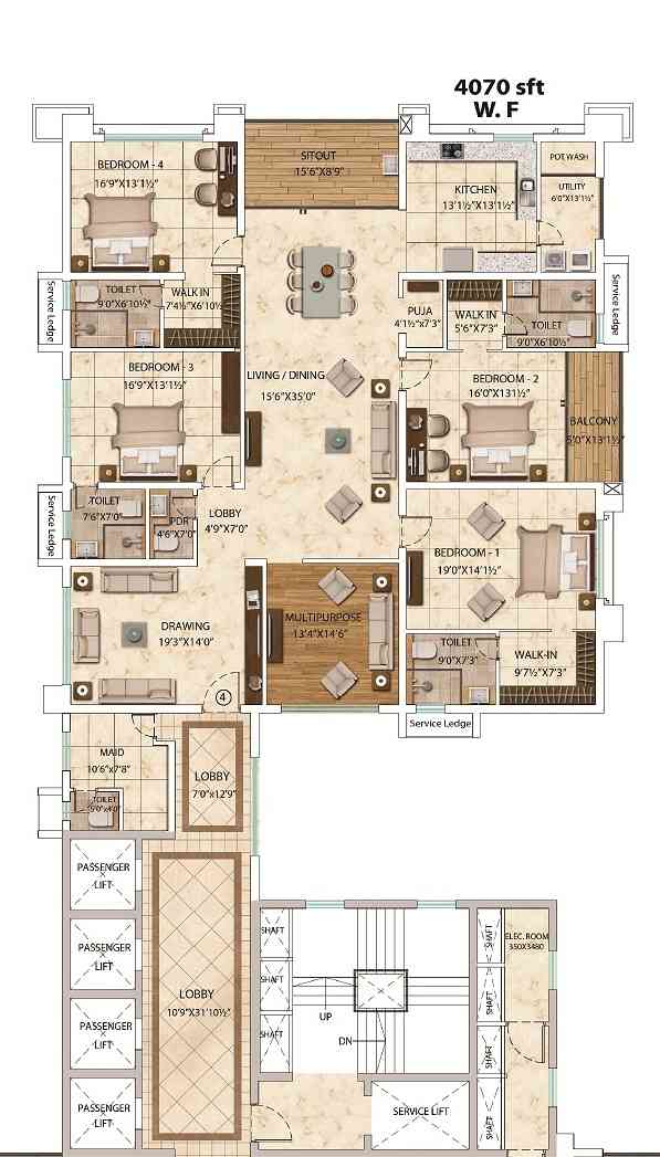 My Home Bhooja Floor Plan
