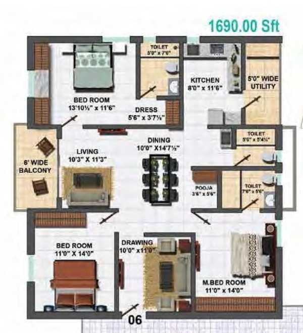 My Home Vihanga Floor Plan