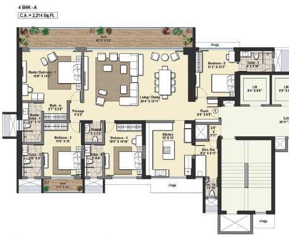 Raheja Reflections Odyssey Floor Plan