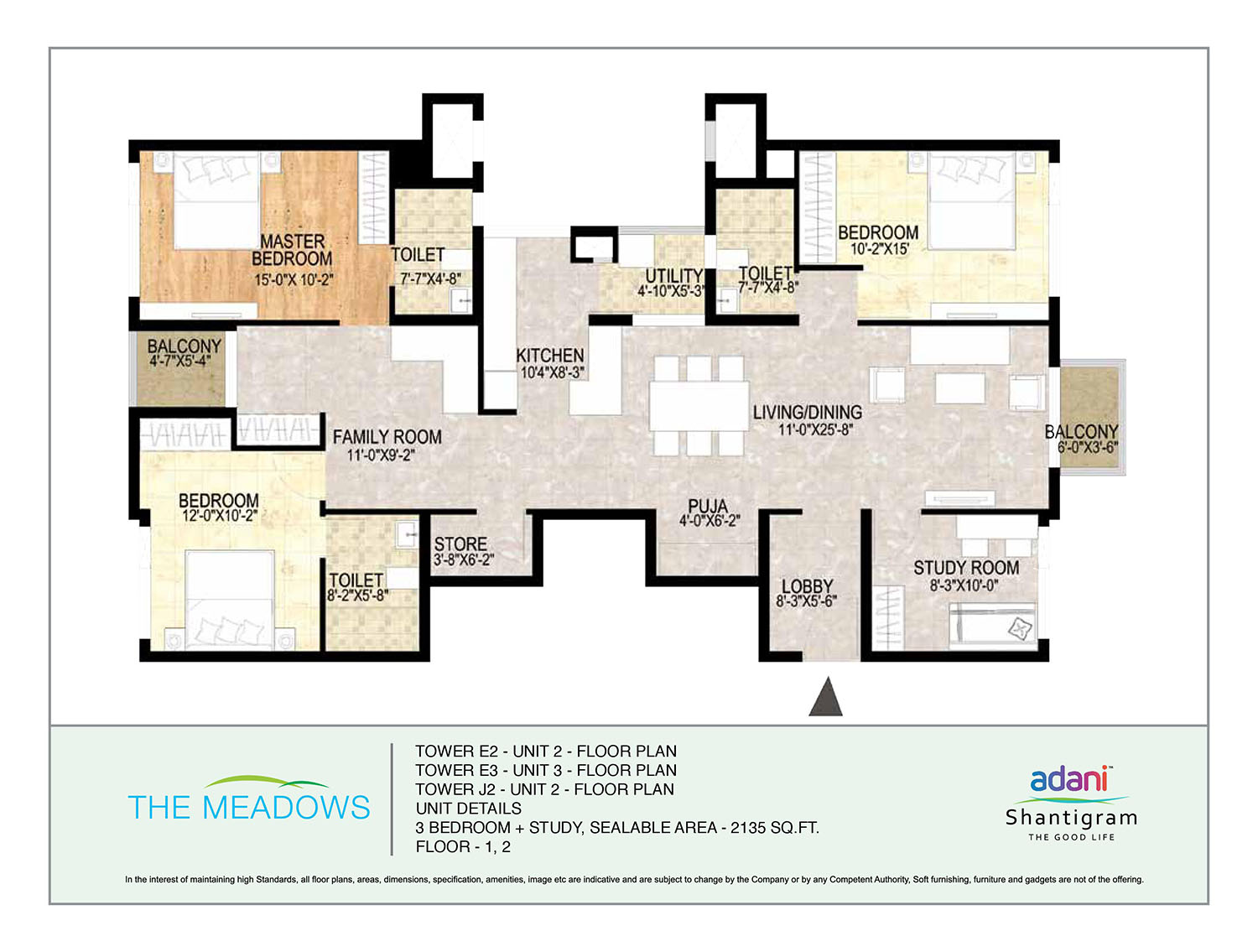 Adani Shantigram Meadows Floor Plan