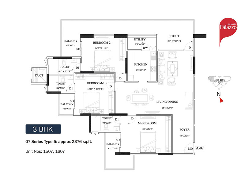 Unishire Palazzo Floor Plan