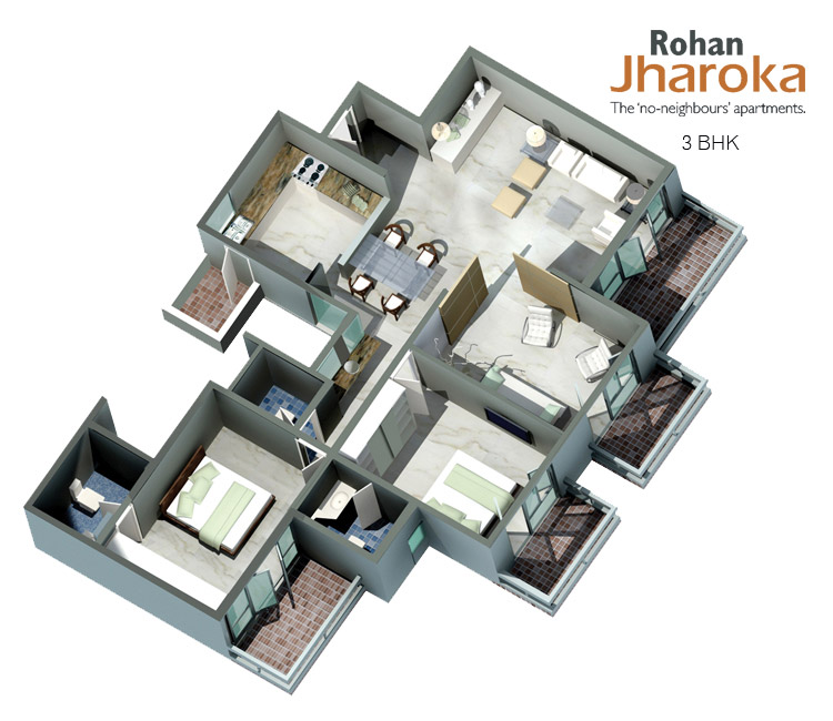 Rohan Jharoka 2 Floor Plan
