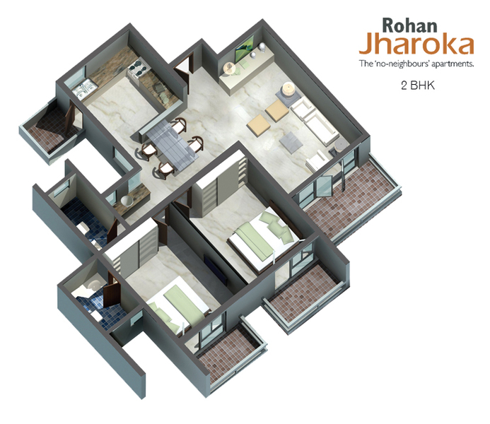 Rohan Jharoka 1 Floor Plan