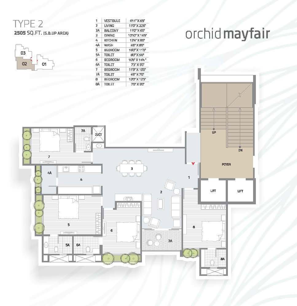 Goyal Orchid Mayfair Floor Plan