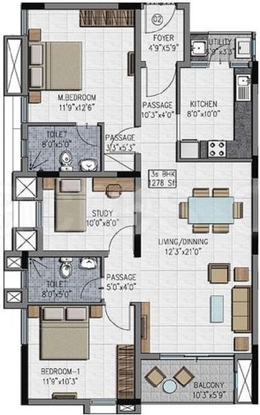 Adroit District S Floor Plan