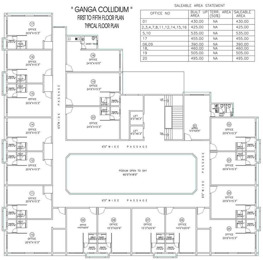Goel Ganga Collidium Phase II Floor Plan