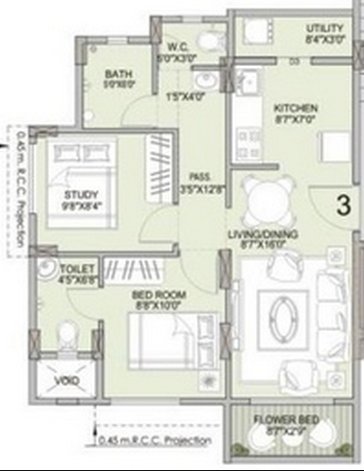 Hubtown Iris Floor Plan