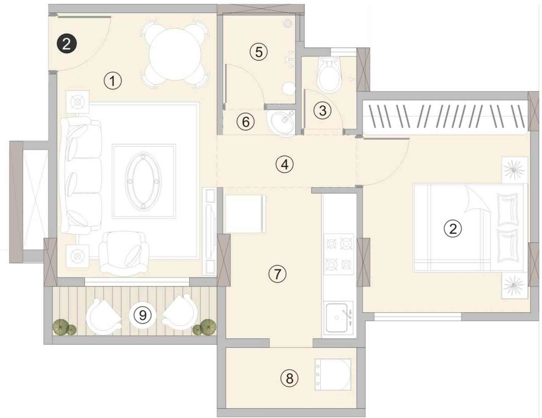 Hubtown Iris Floor Plan