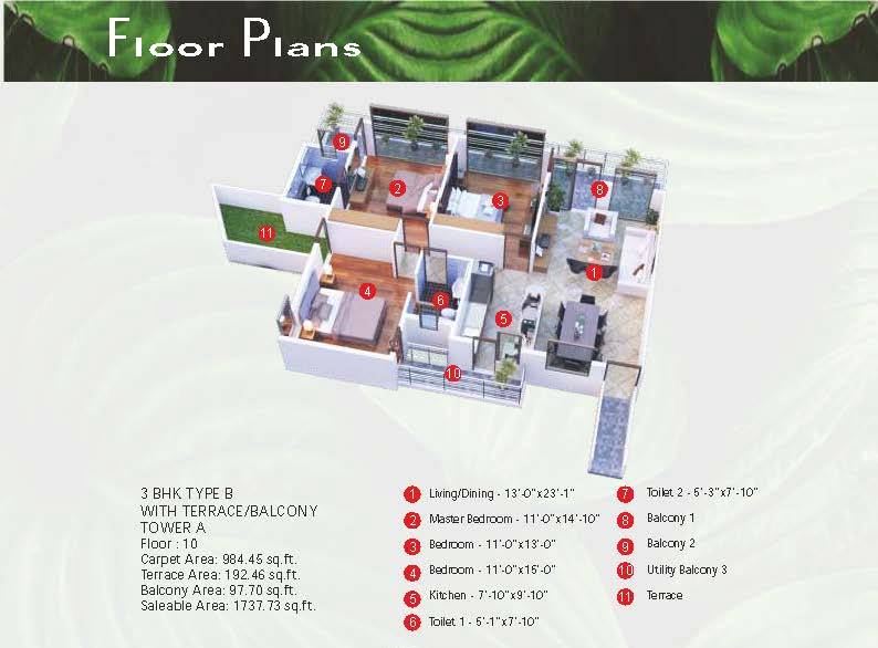 Raheja Vanya Floor Plan