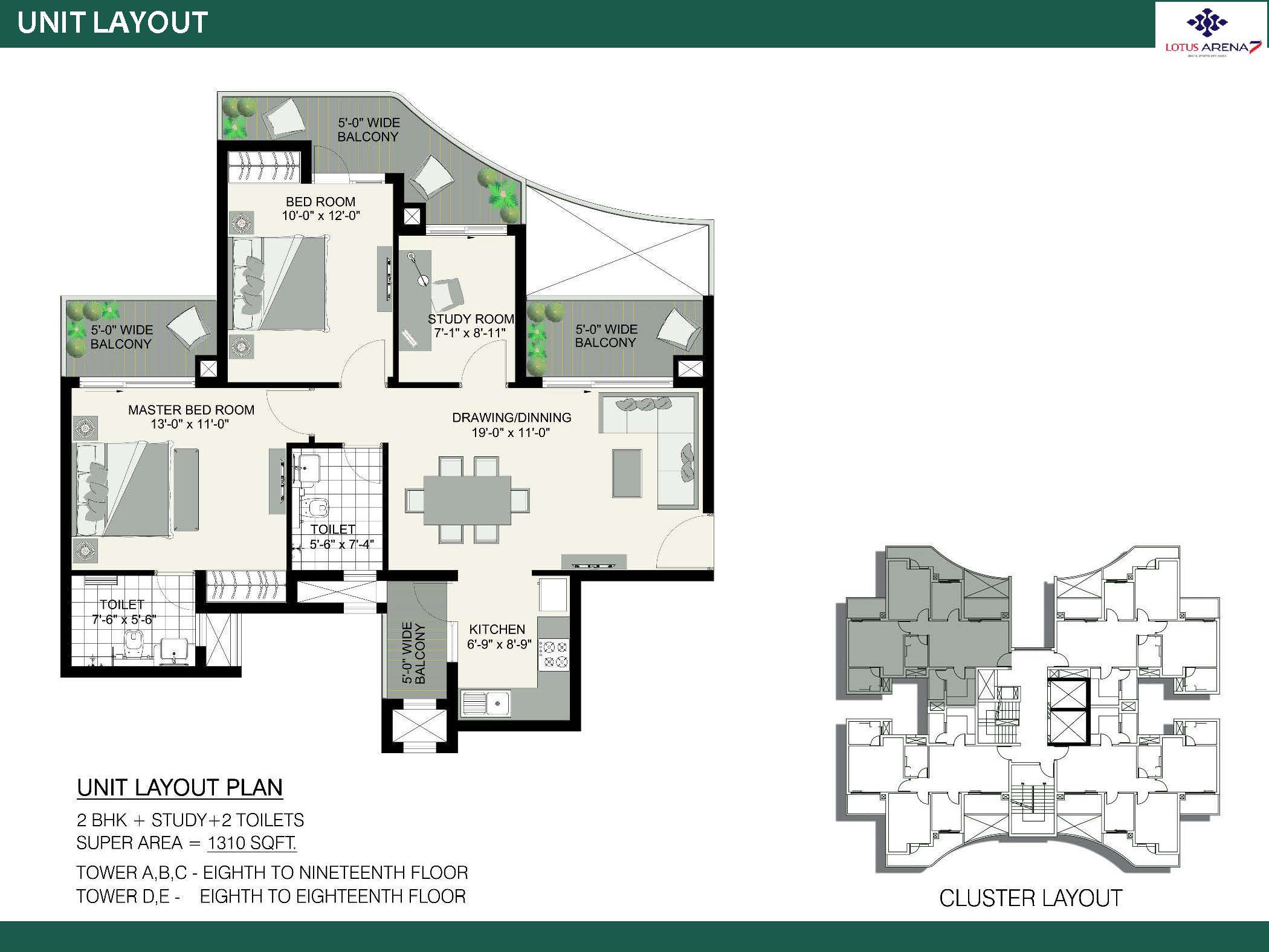 Lotus Arena 7 Floor Plan