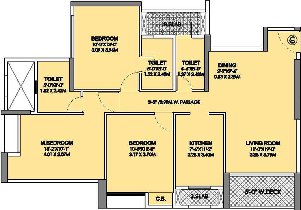 Transcon Rustomjee Urbania Floor Plan