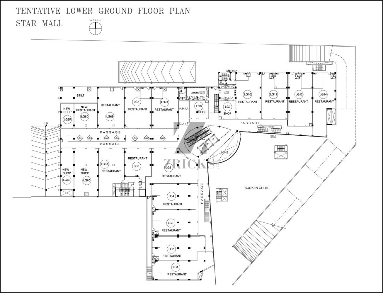 DLF Star Mall Floor Plan