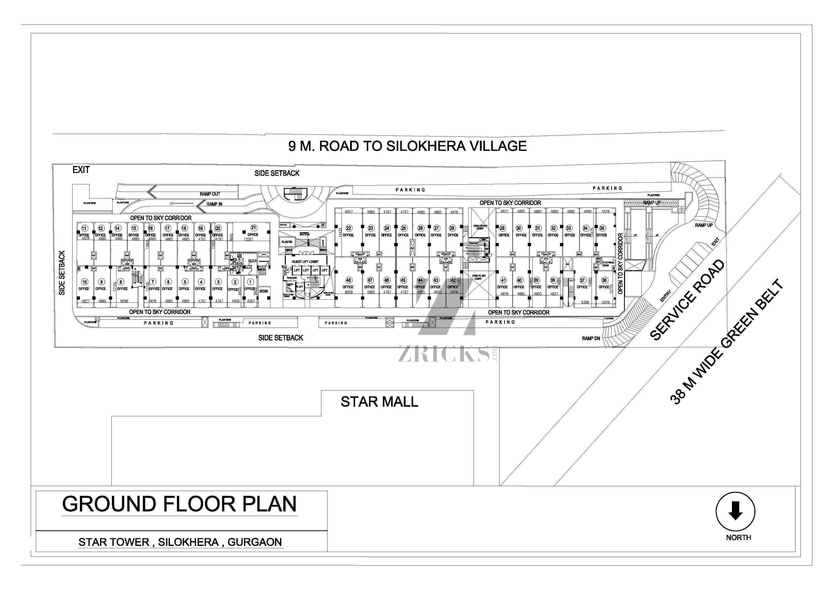 DLF Star Tower Floor Plan