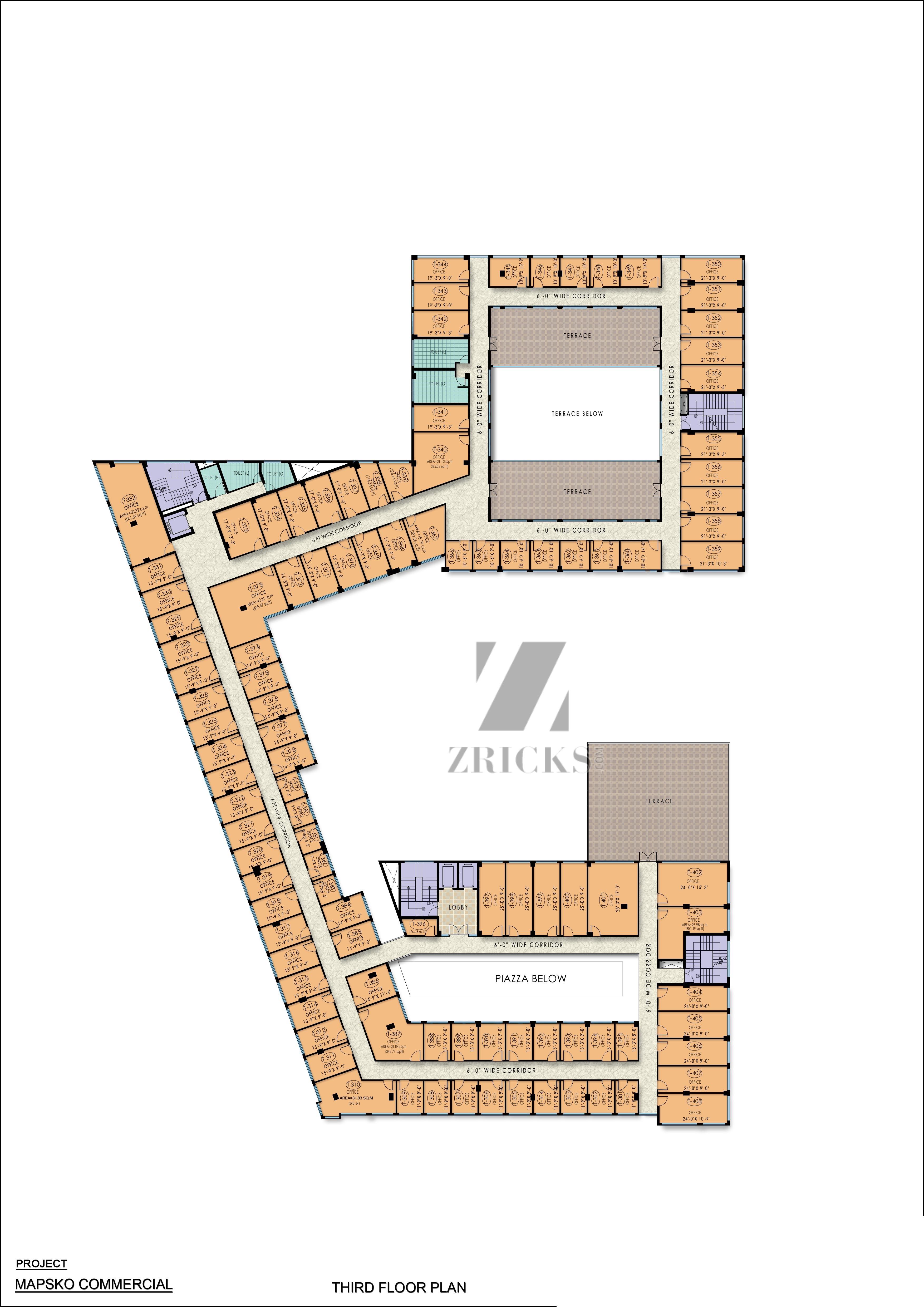 Mapsko Galleria Floor Plan