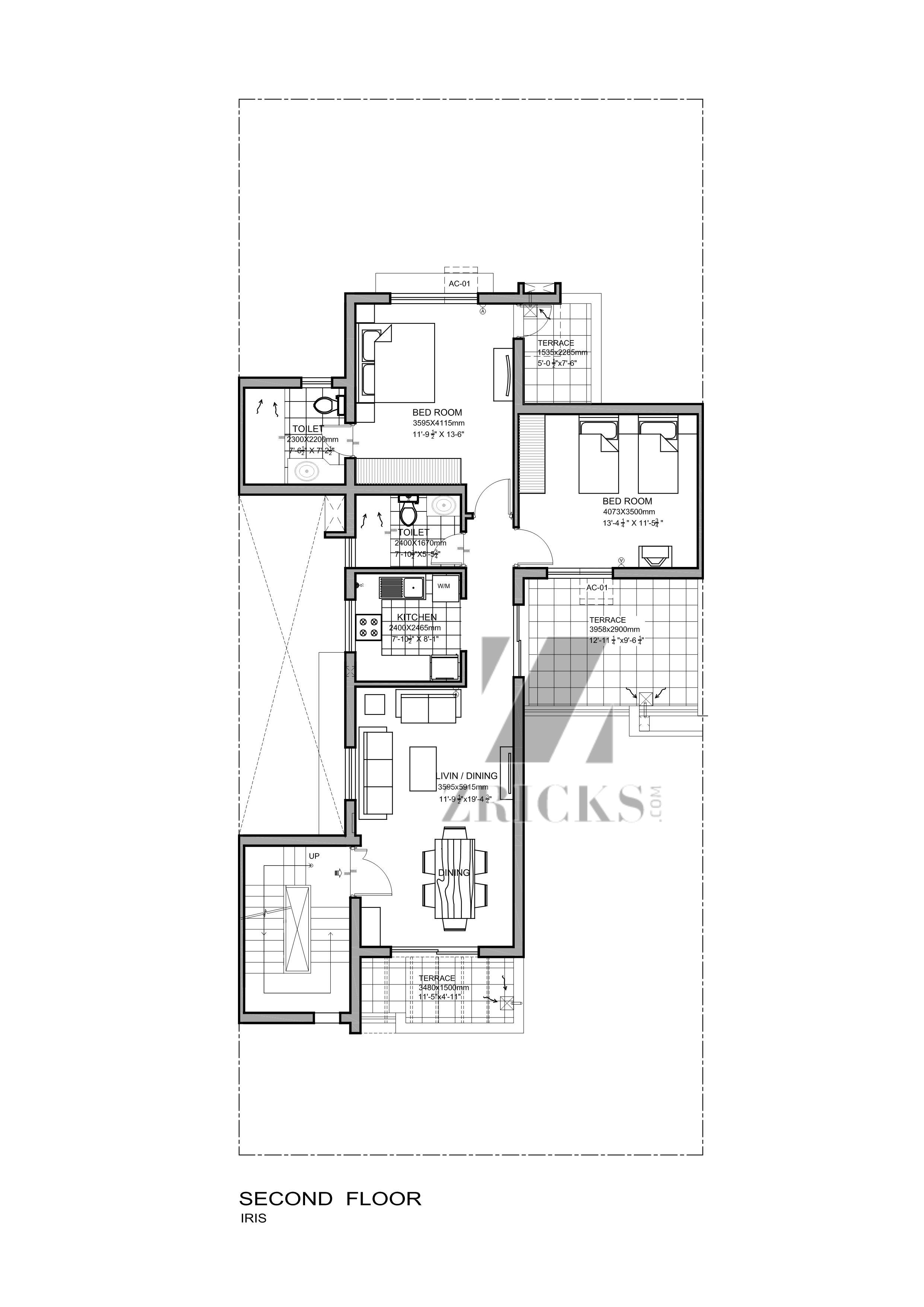 Vatika Iris Floors Floor Plan