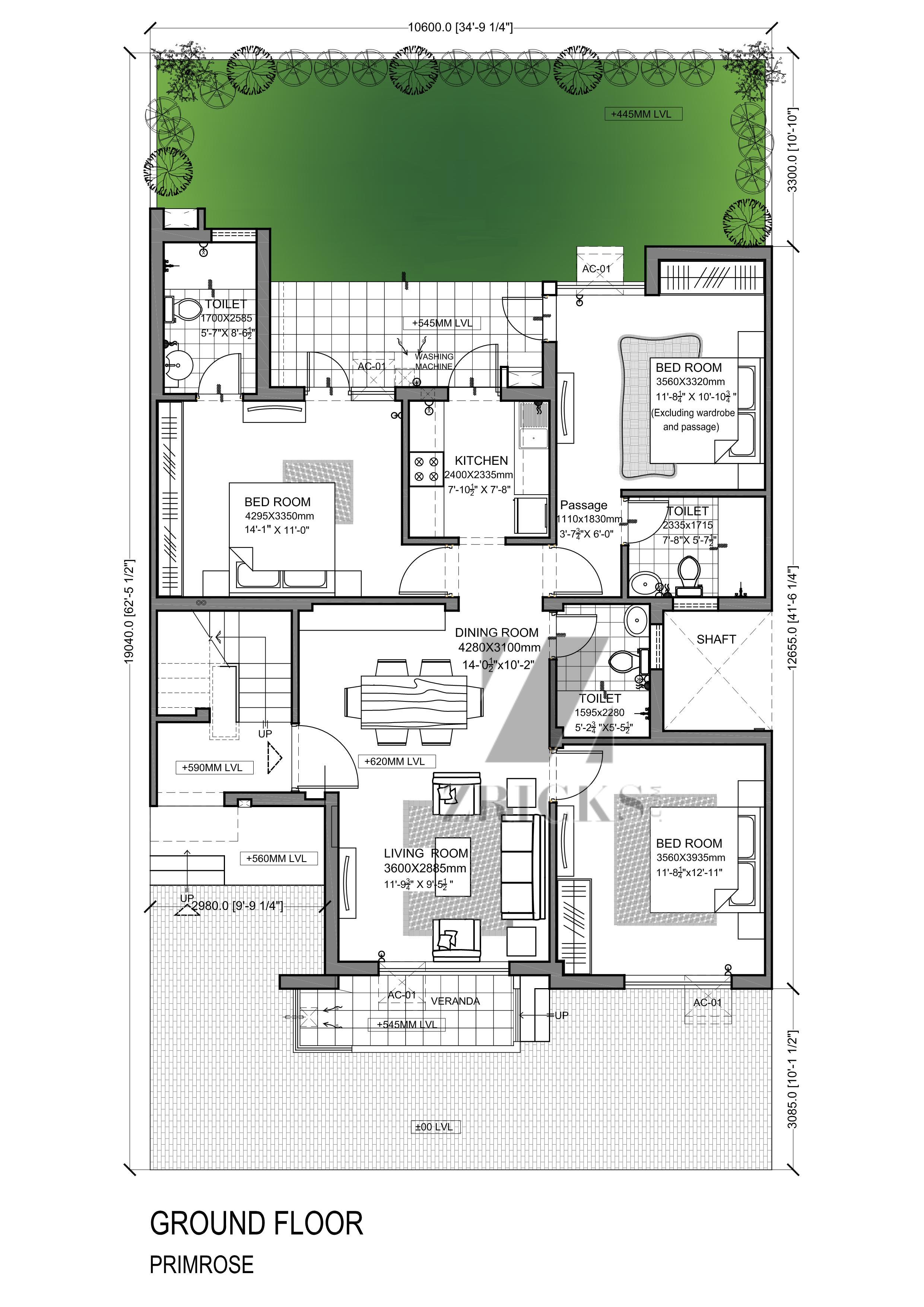 Vatika Primrose Floors Floor Plan