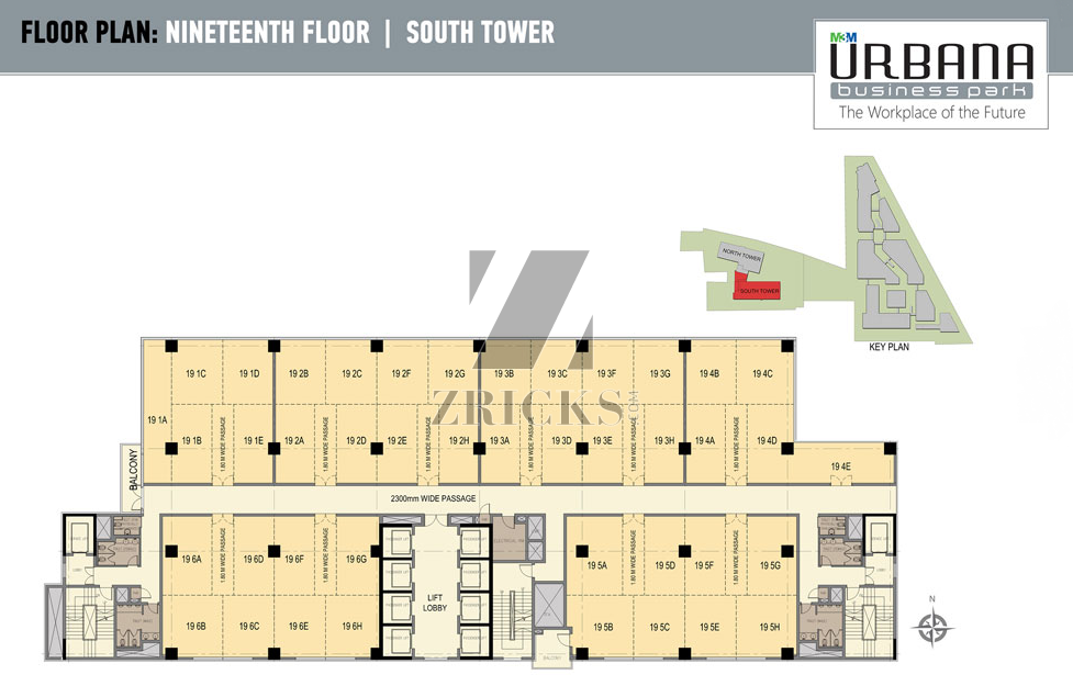 M3M Urbana Business Park Floor Plan