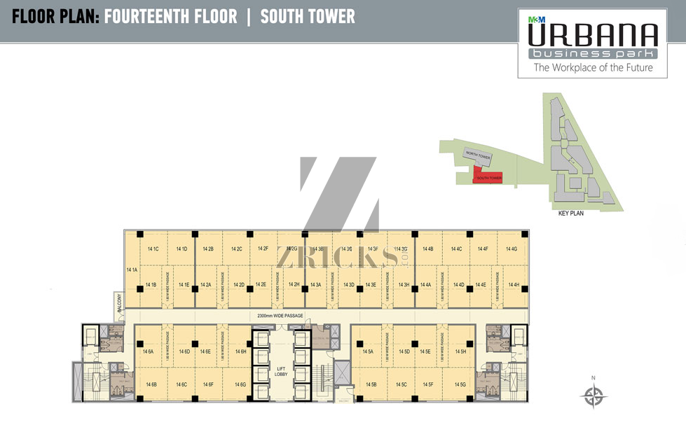 M3M Urbana Business Park Floor Plan
