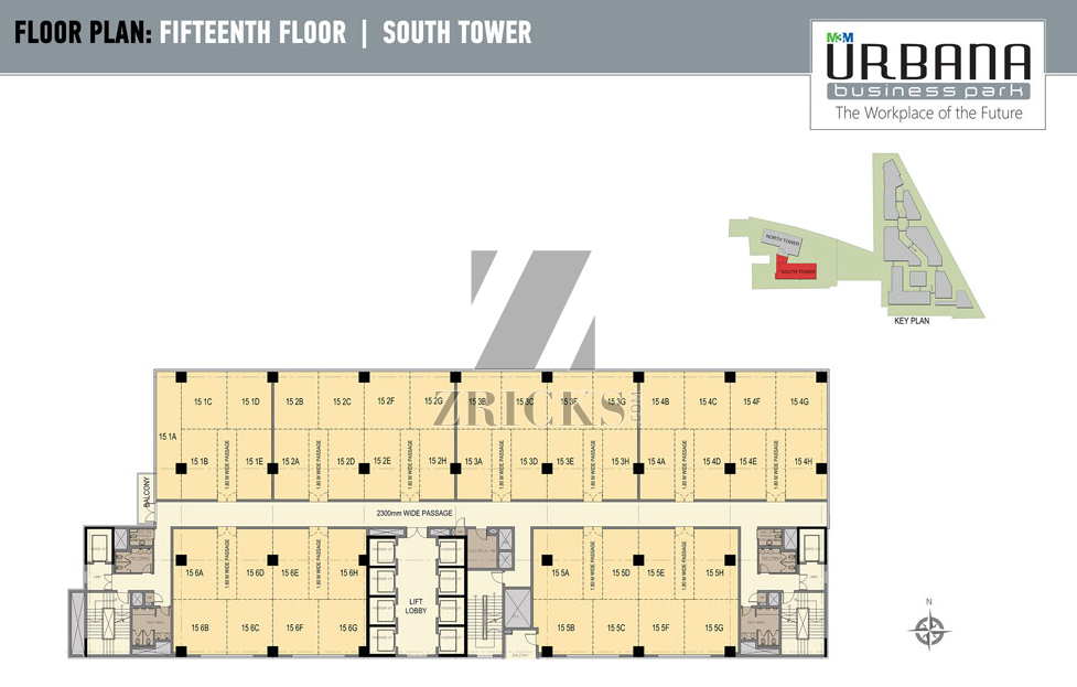 M3M Urbana Business Park Floor Plan