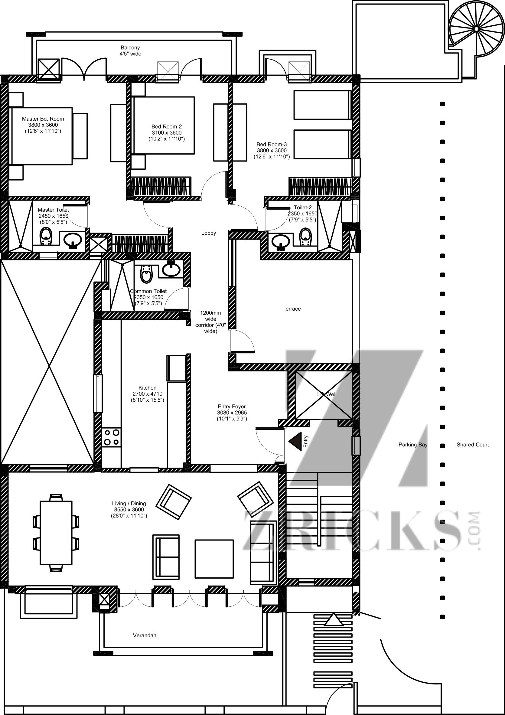 Vatika INXT Floors Floor Plan