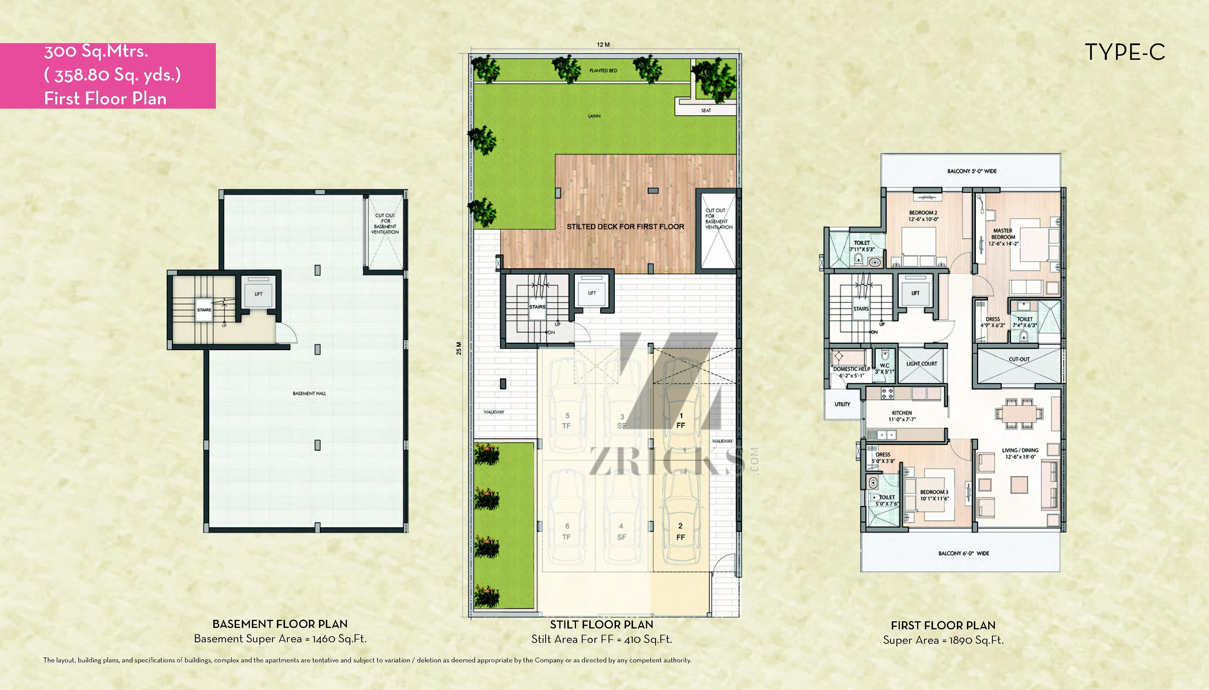 Unitech IVY Terraces Floor Plan