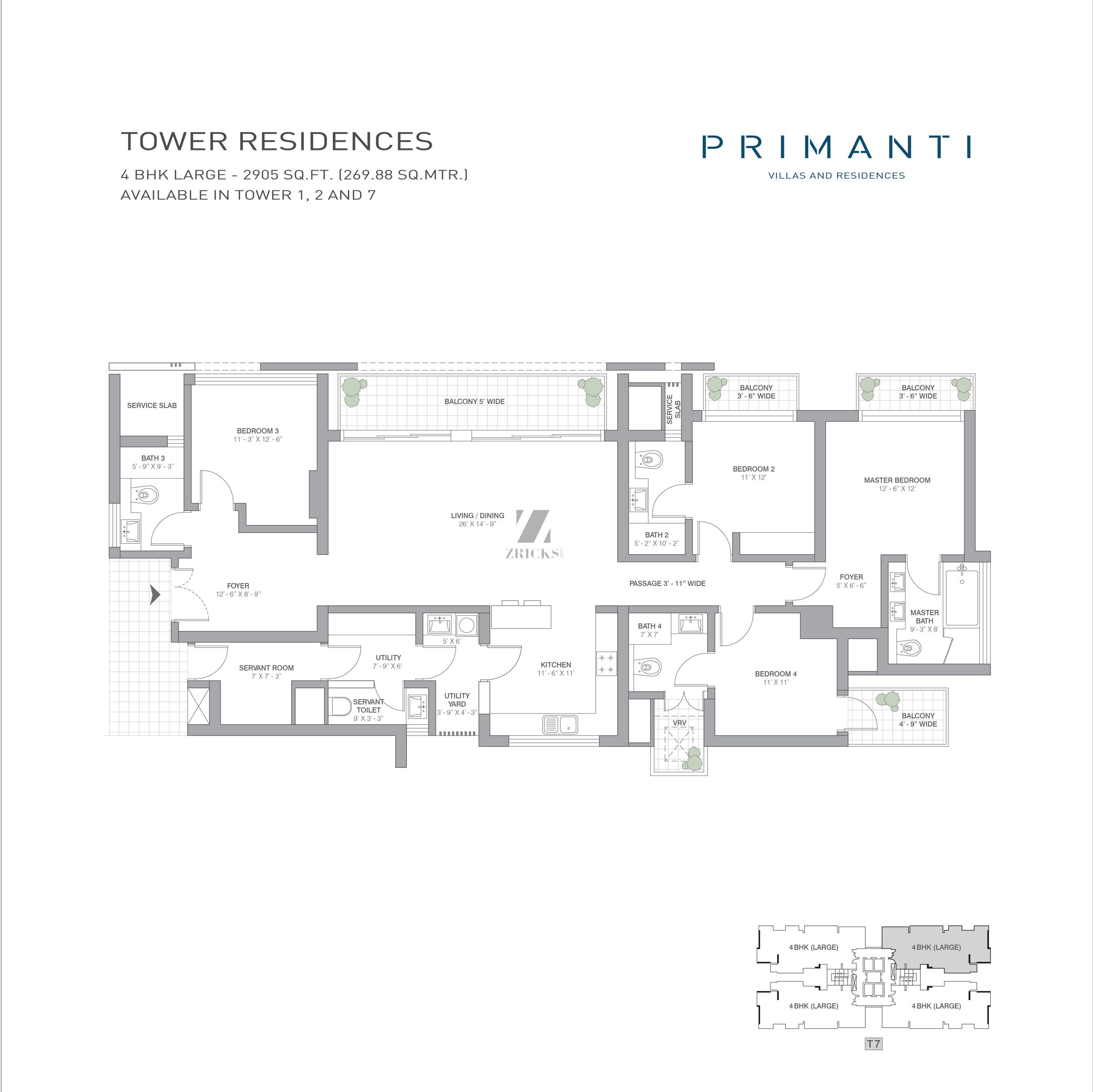 Tata Primanti Floor Plan