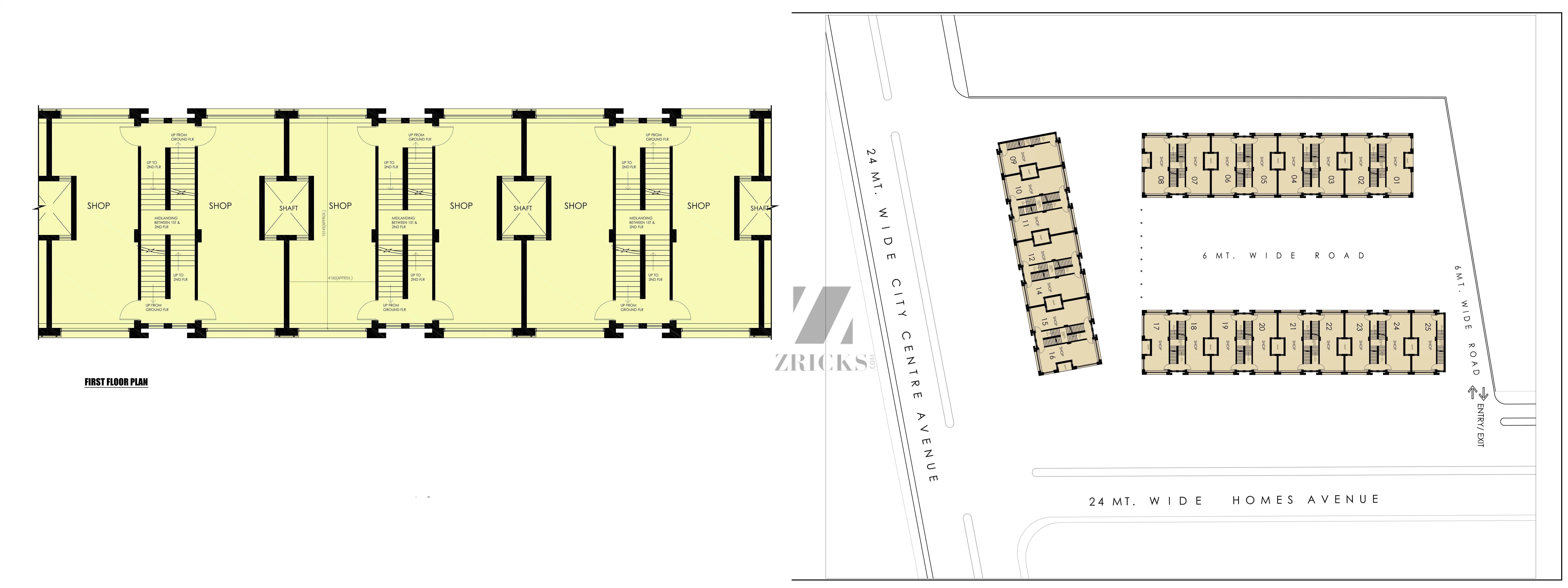 Vatika INXT Market Place 1 Floor Plan