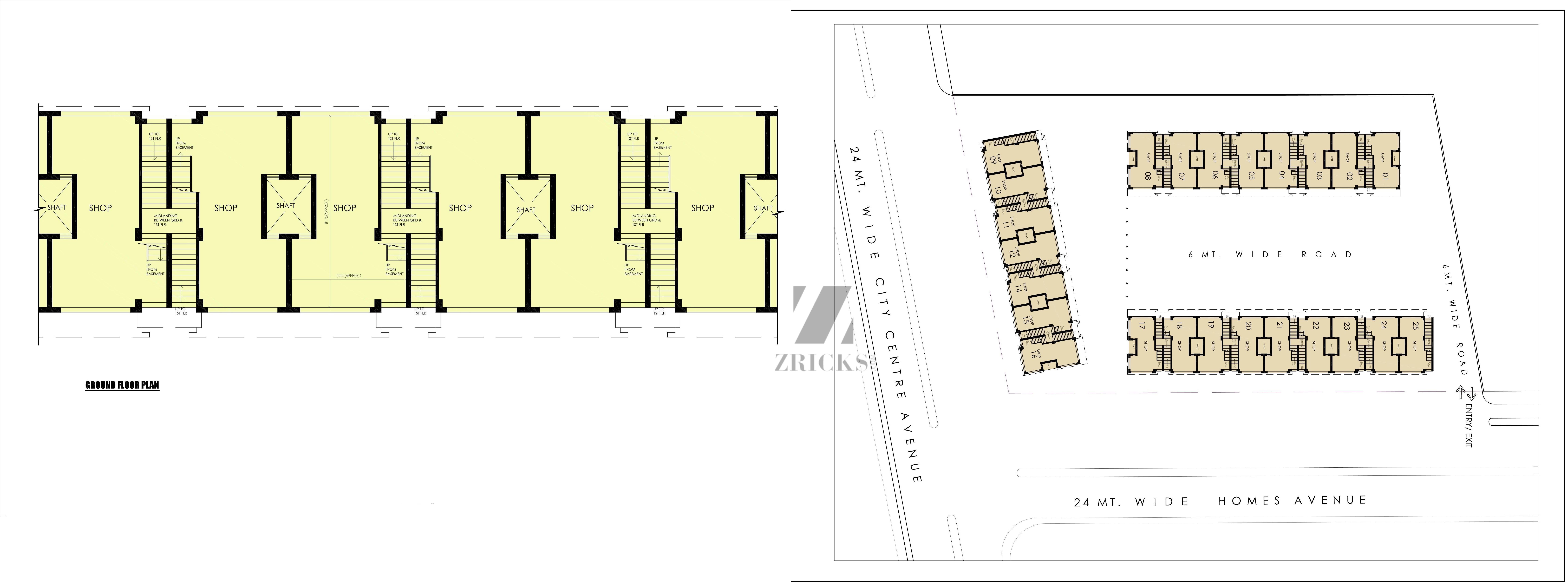 Vatika INXT Market Place 1 Floor Plan