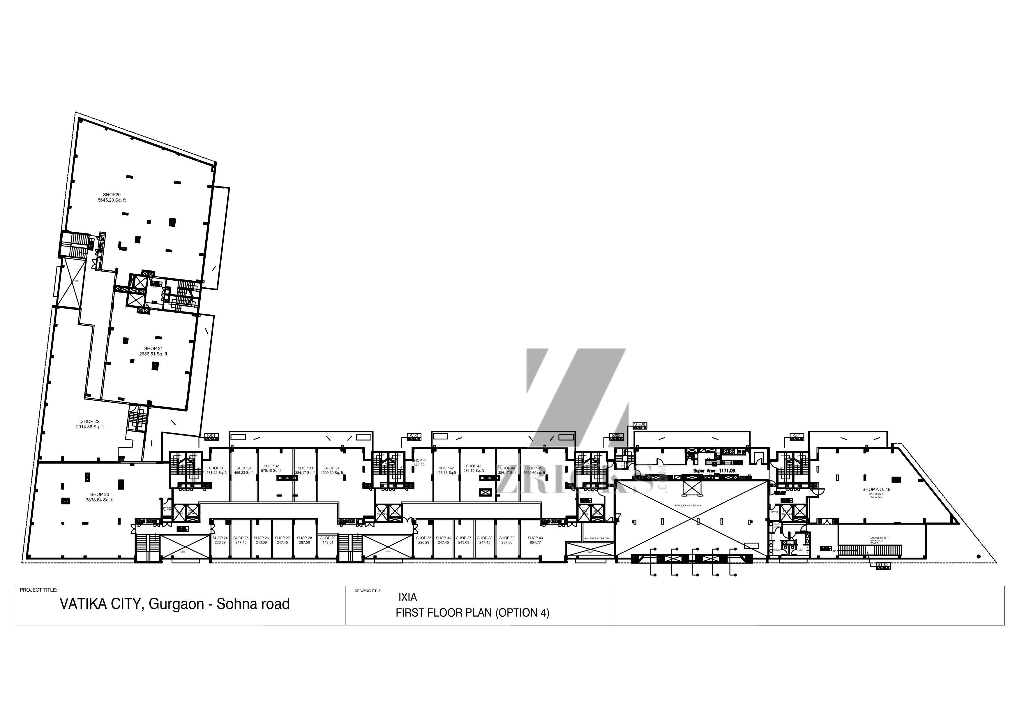 Vatika City Market Floor Plan