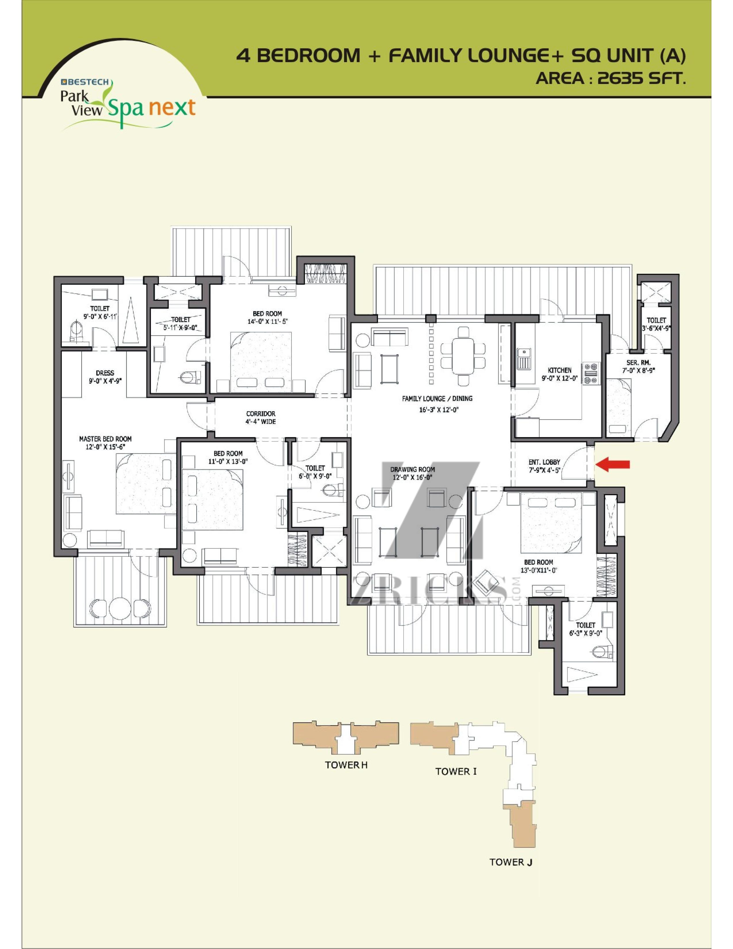 Bestech Park View Spa Next Floor Plan