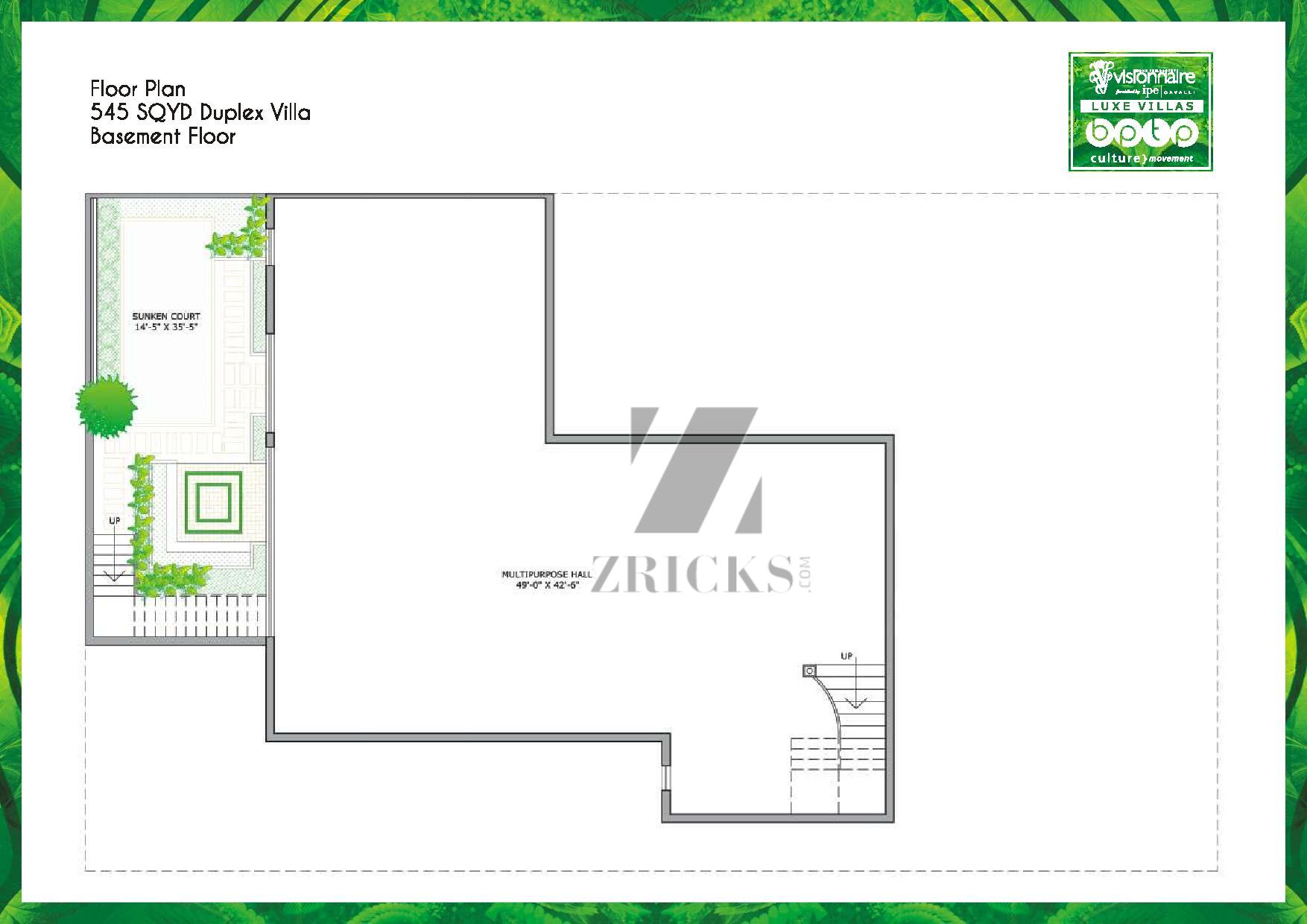 BPTP Visionnaire Luxe Villas Floor Plan
