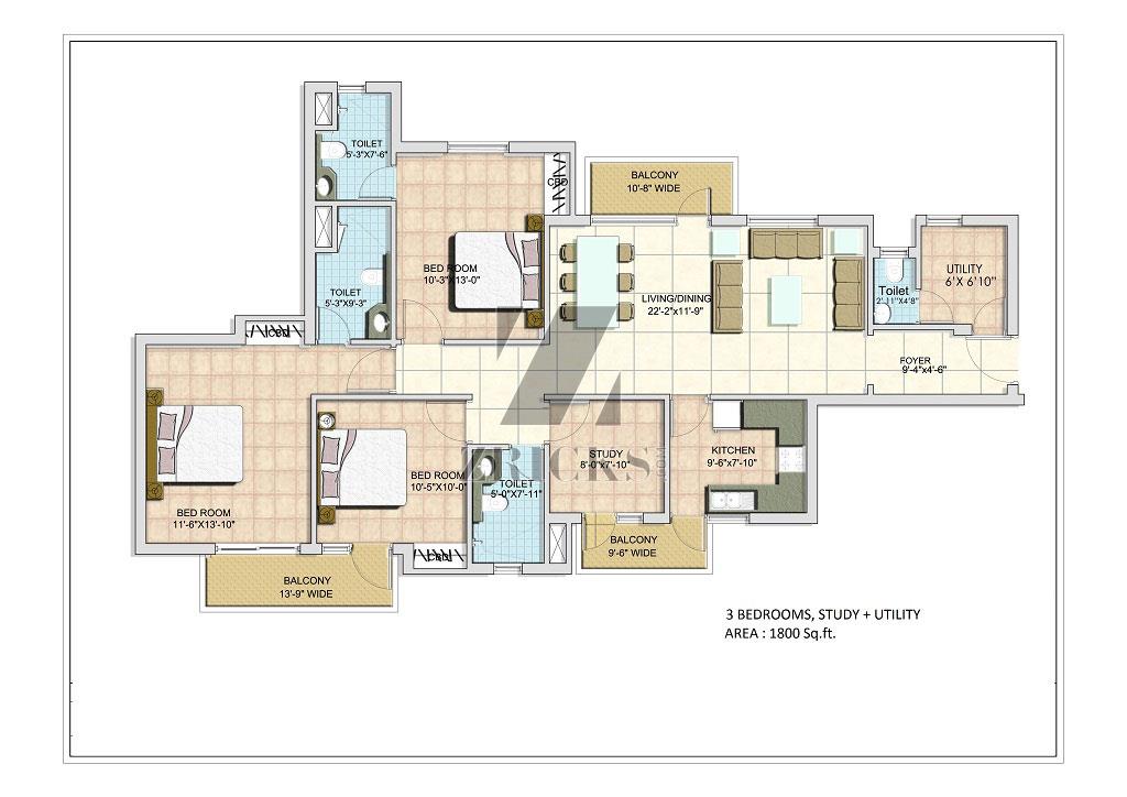 BPTP Spacio Park Serene Floor Plan