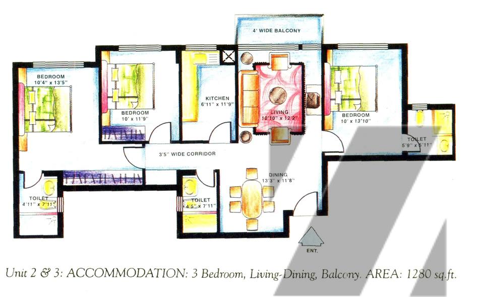 DLF Carlton Estate Floor Plan