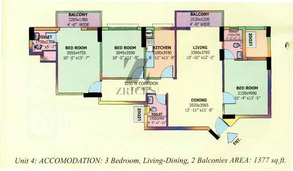 DLF Carlton Estate Floor Plan