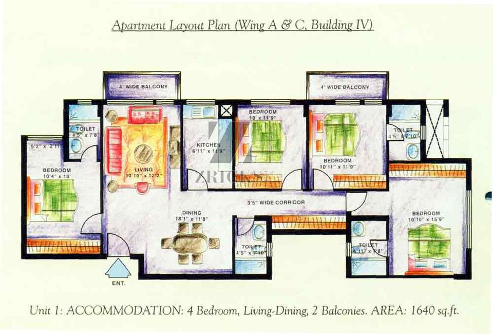 DLF Carlton Estate Floor Plan